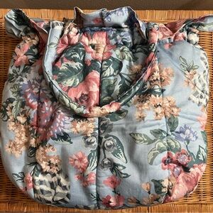 Big Floral Quilted Tote Women's Bag